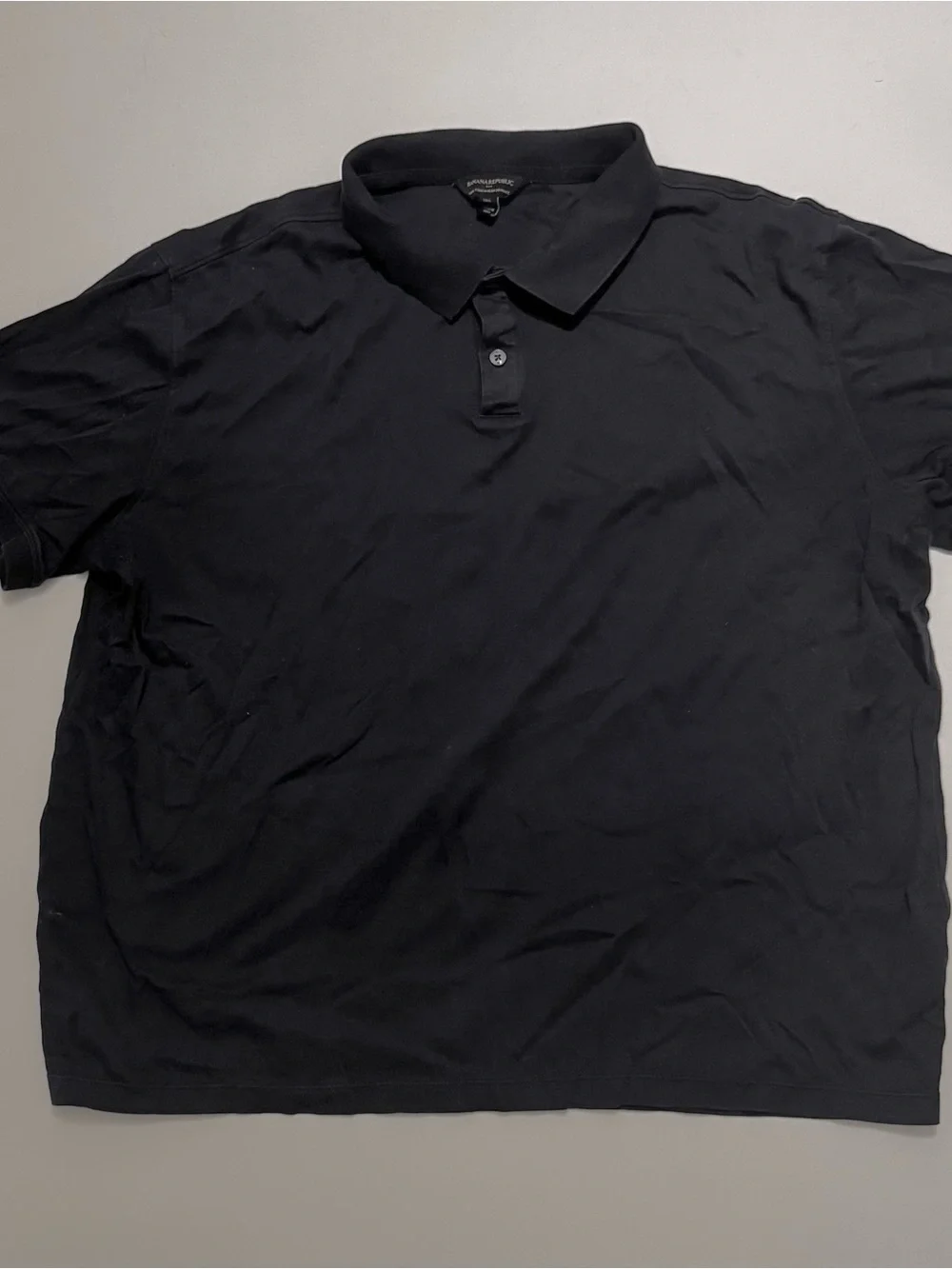 Banana Republic Luxe Touch Performance Men's Black Polo Shirt